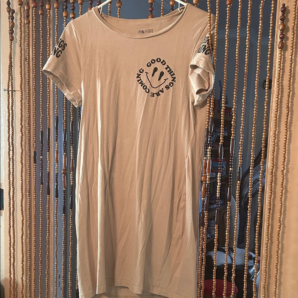 On Fire Light Tan T-Shirt